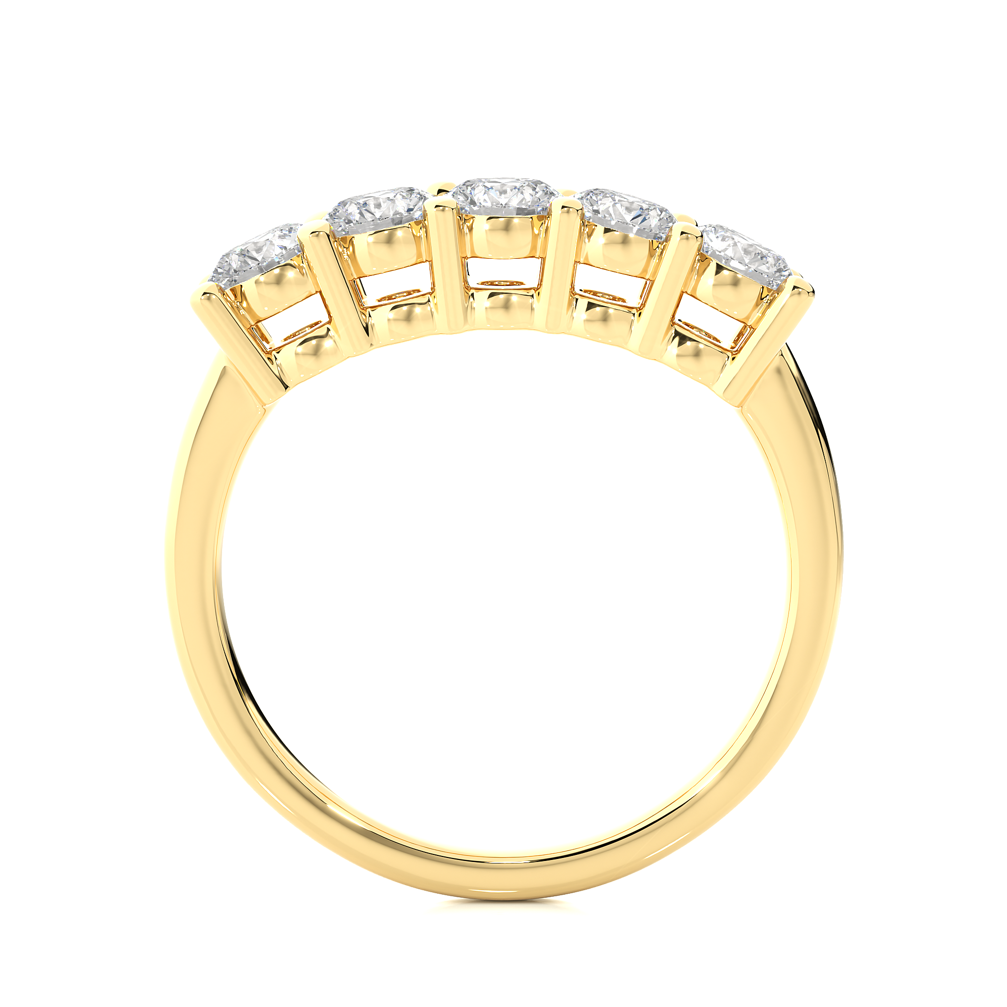 0.52 Carat HI Color VS1 Clarity Diamond Studded Natural Diamond Ring.